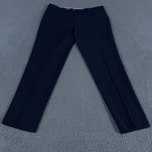 Canali Pants Mens 38x32 Navy Straight Wool Dress Suit Trousers Slacks Italy